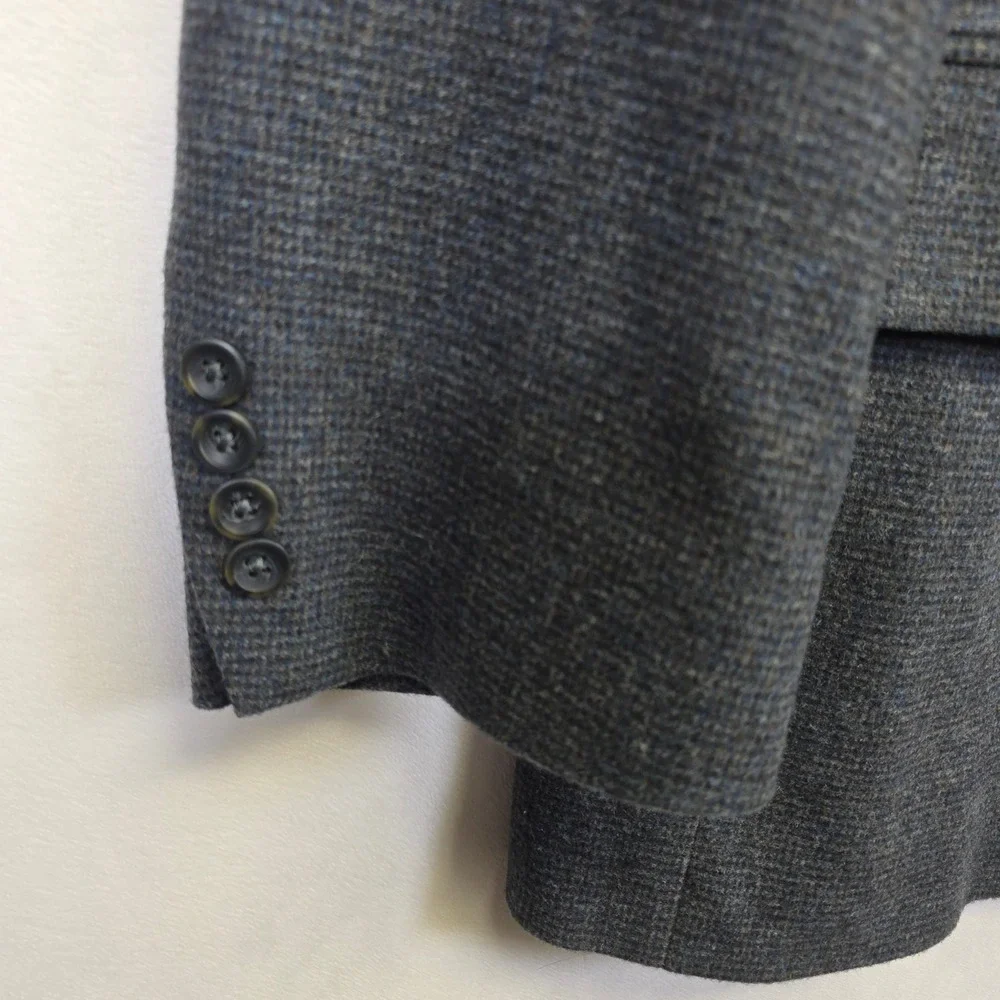 Oscar de la Renta Blazer Mens 46 Gray Wool Cashmere Business Formal Sport‎ Coat